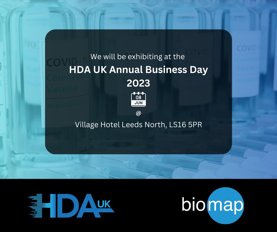BiomapUK's tweet photo. Biomap will be exhibiting at the upcoming Healthcare Distribution Association (HDA UK)'s Annual Business Day on the 8th of June 2023. Do visit us if you are also attending!

#pharmaceutical #temperaturemonitoring #conference https://t.co/5jjUw5kClQ