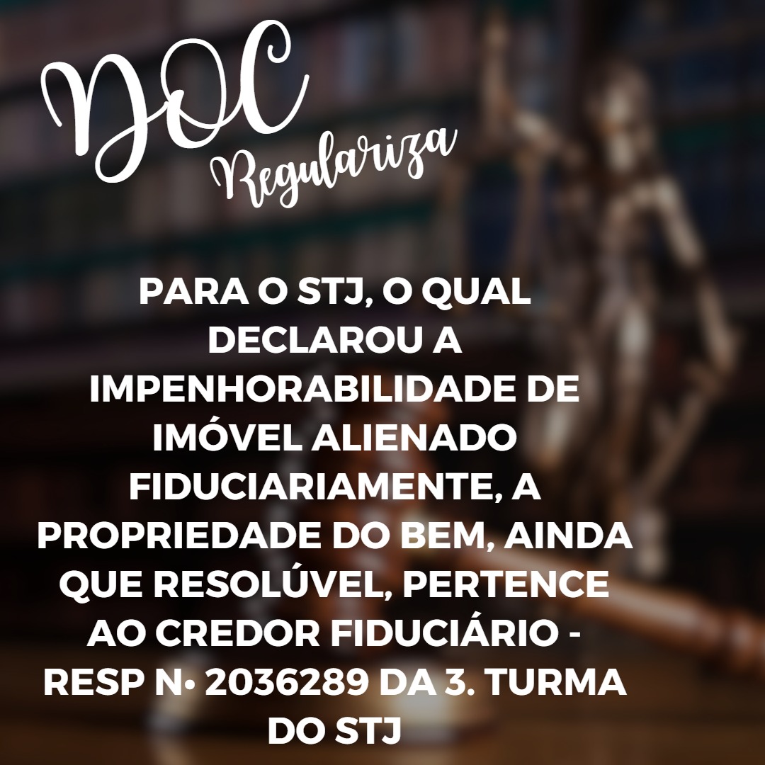 docregulariza's tweet image. 👉🏻 Quando há débito condominial, quem responde é o devedor/possuidor do imóvel e não há como penhorar O IMÓVEL pois a propriedade não é dele, lembram? É financiada.

Entre em contato sem compromisso!!!

Linktr.ee/docregulariza