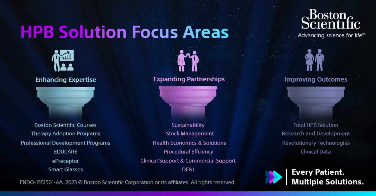 BSCEMEA_Endo's tweet photo. Our HPB solution is built on three pillars, showcasing our dedication to deliver extensive support. Enhance your HPB procedures with our comprehensive portfolio of clinical and beyond-the-device solutions. Learn more https://t.co/6ID41KUziS
#EveryPatientMultipleSolutions #BSCEMEA https://t.co/tGaQCNBKma