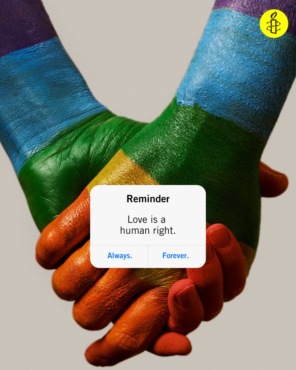 Around the world, LGBTI rights are under attack. We want to remind you that love is a human right - everywhere 💛