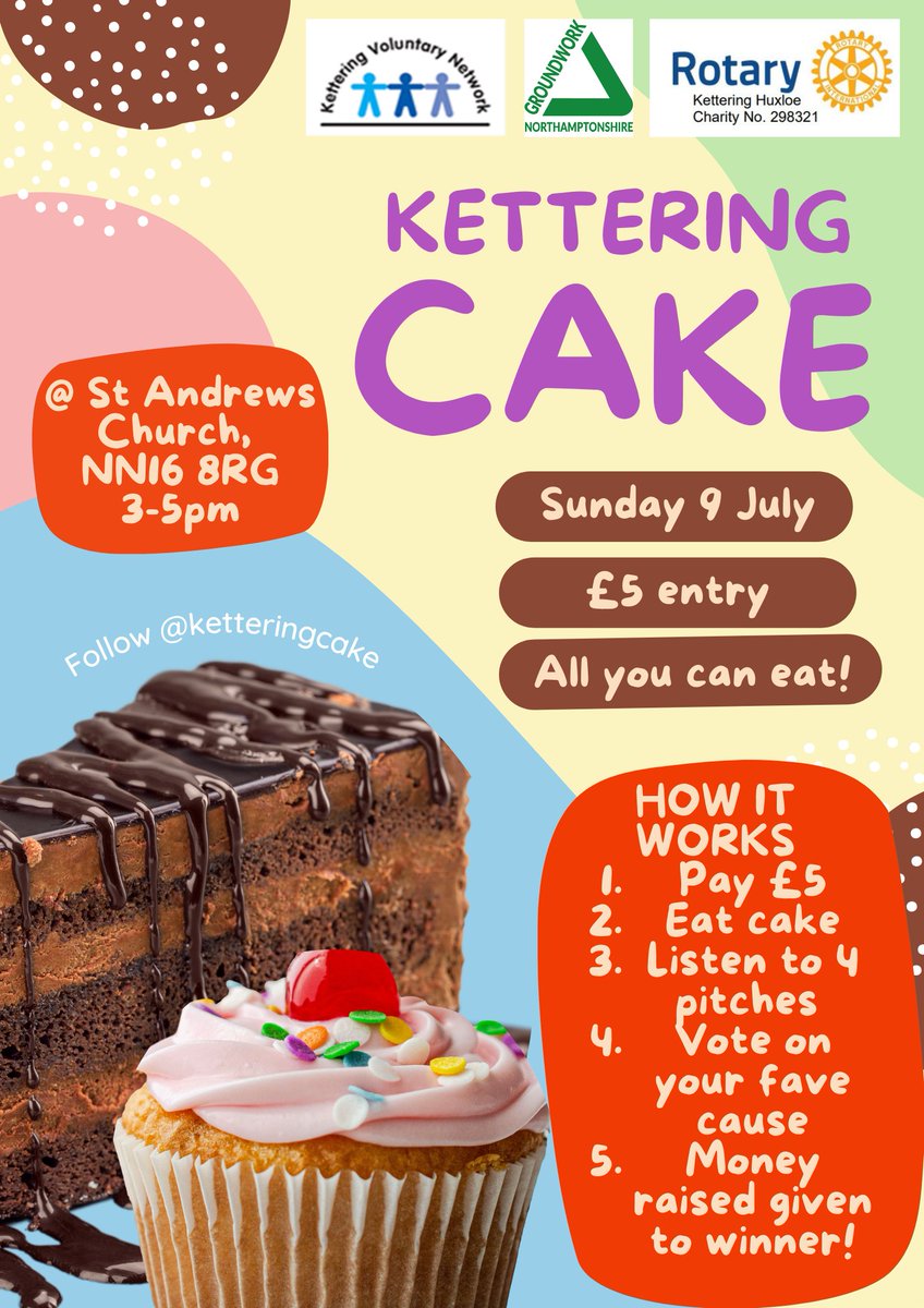 Do you like cake?????

#local #whatsoninkettering #thisiskettering #ketteringcake #ketteringartscentre #ketteringuk #ketteringarts #artscentre #standrewschurch #lovekettering #ketteringcake #lovecake #Fundraiser #pitches #goodcauses #community #weneedyou #aupportlocalbusiness