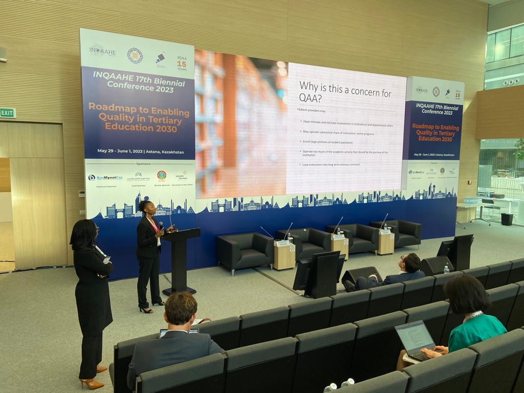inqaahe's tweet photo. #INQAAHEConference2023 interactive session presented by Ms. Perliter Walters-Gilliam, and Ms. Kimberlee Moore, on Evaluation of Challenges for the accreditation and oversight of Third-Party Ed-Tech Providers.
@IQAA_KZ
@EtecKsa
#KazMunayGas #AstanaDevelopment #KazakhTourism https://t.co/tDtwNY332y