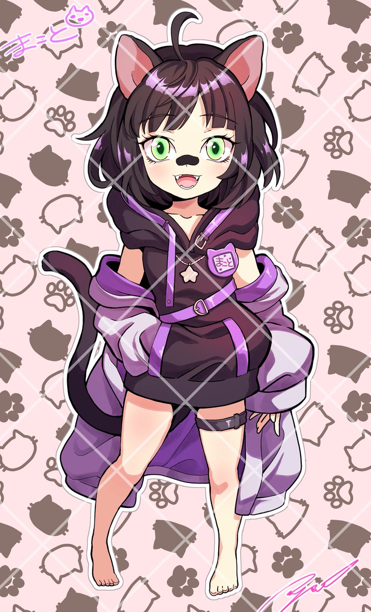 animal ears 1girl cat ears green eyes 1boy cat girl black hair  illustration images