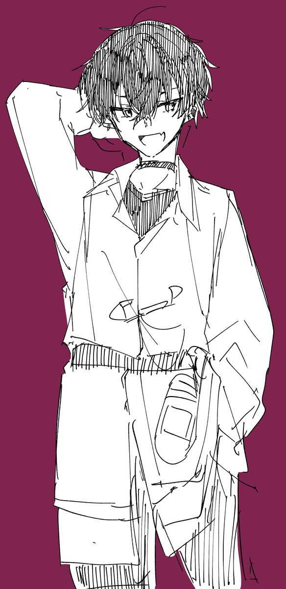 最近男落書き 