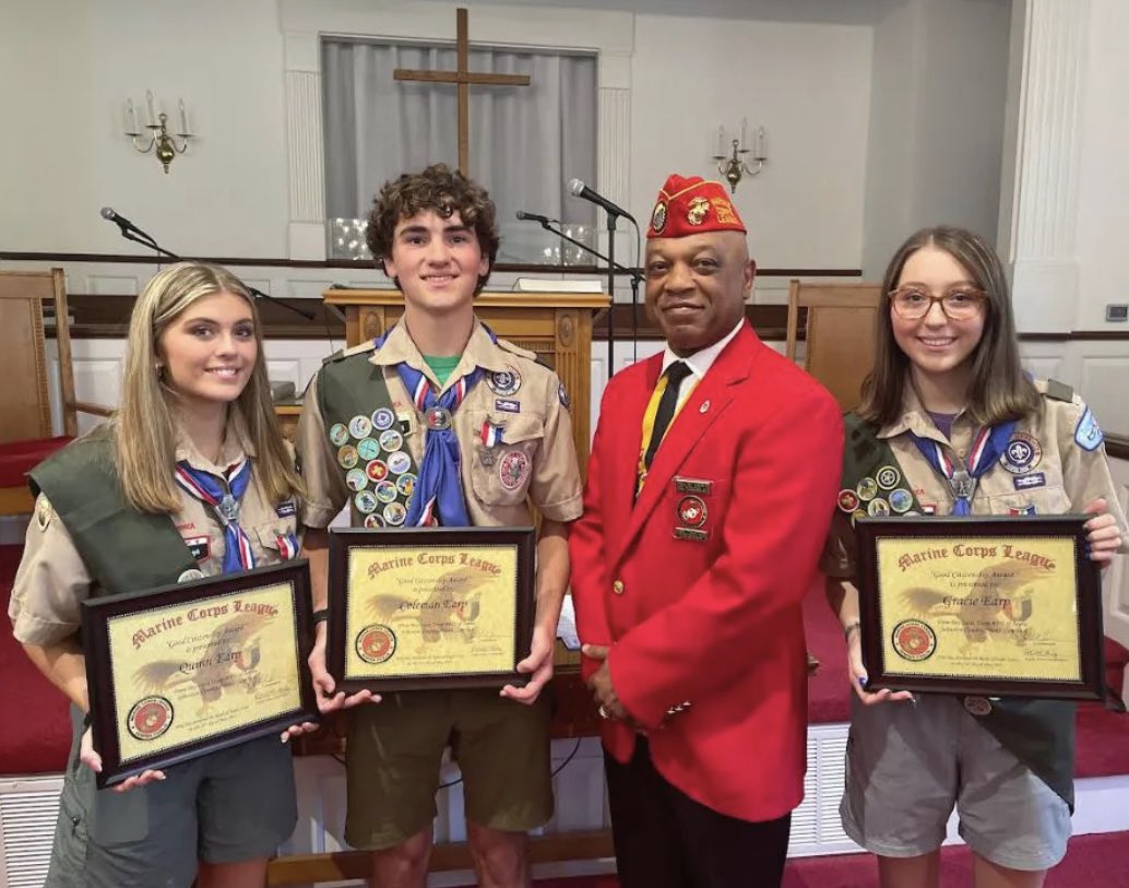 CHHSpirateSS's tweet photo. Congratulations to Quinn, Coleman and Gracie Earp for earning their Eagle Scout!
#PiratesOnBoard https://t.co/8hP7aB8oJA