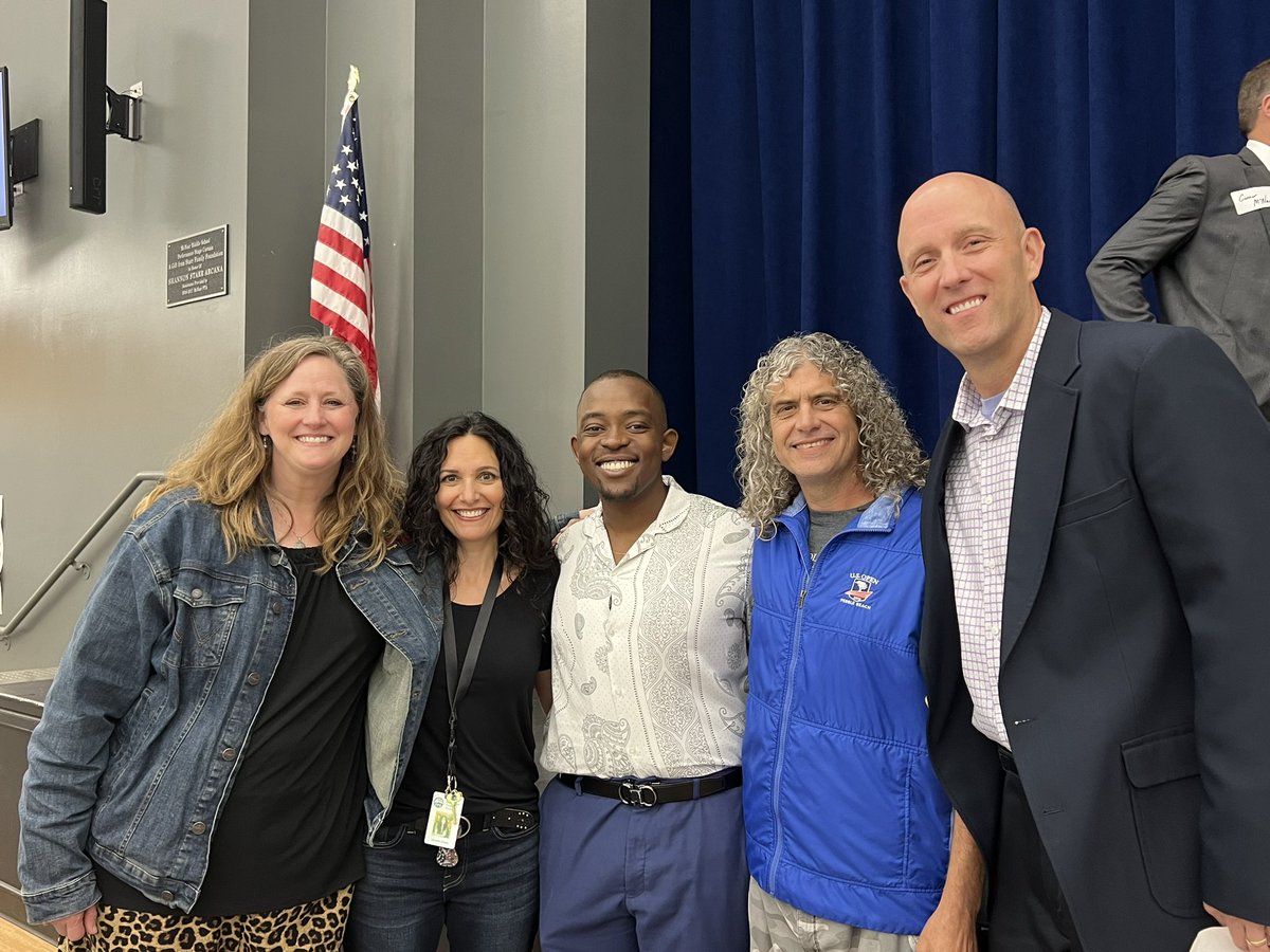 A big thank you to the McNair family for your continuous support to our school.  Thank you to Christian Kumwenda, former McNair Mustang, for delivering our inspiration keynote.  #mustangsrun #rockitout #onceamustangalwaysamustang🐴 #familyfocused