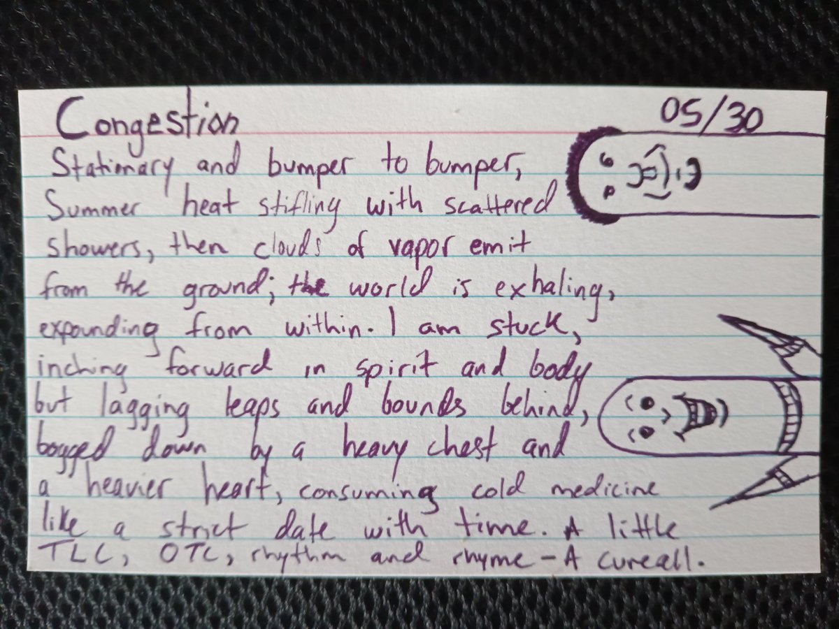 philbertoknows's tweet photo. @ElenaRuiz_Poet #writersoftwitter #WritingCommunity  #congestion #indexcard #blogpost https://t.co/eKqcaQbHv3