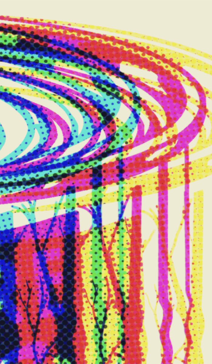 DamnFinePrints's tweet photo. Maple syrup can with Halftone Chromatic Aberration in Cyan, Magenta and Yellow.  It’s pretty trippy in person. #chromaticaberration #cmy #halftone #halftoneprint #halftoneart #maplesyrup #siroperable #mapletrees #quebec #québec #canada #canadiana #canadianart https://t.co/EwRkSlAgUY