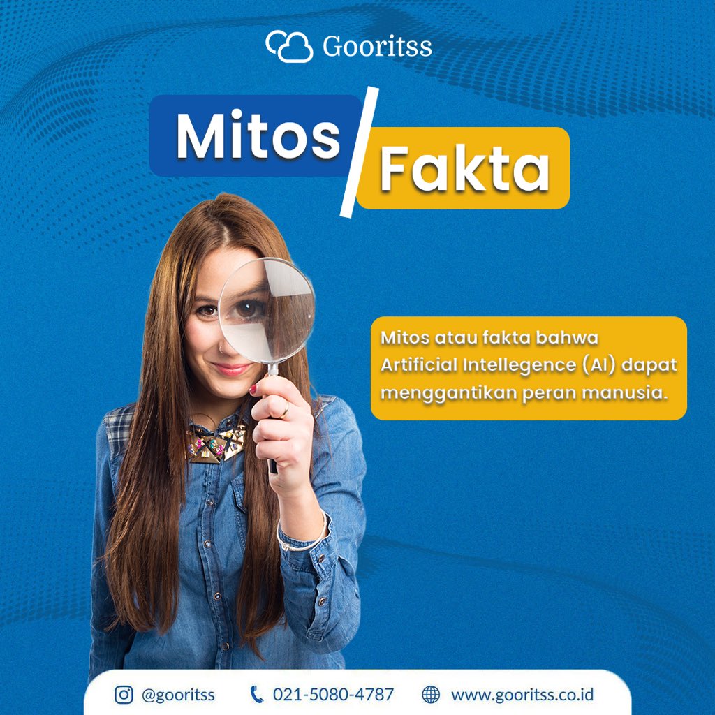 Gooritss_ID's tweet image. Artificial Intelligence (Al) telah menjadi sorotan utama di era digital ini.
Namun, apakah Al benar-benar dapat menggantikan peran manusia sepenuhnya? Cari tau jawaban nya lewat postingan di atas ya!

#Gooritss #arificialintelligence