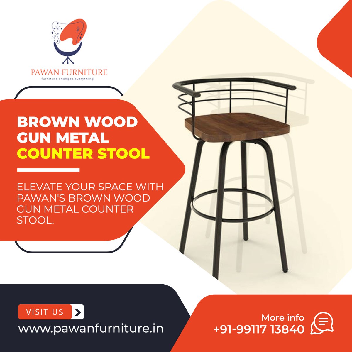 pawan_furniture's tweet image. BROWN WOOD GUN METAL COUNTER STOOL
visit us on:-
pawanfurniture.in
Contact Us:-

+91-9911713840
#counterstools #counterstool #counterstoolstooldesigns