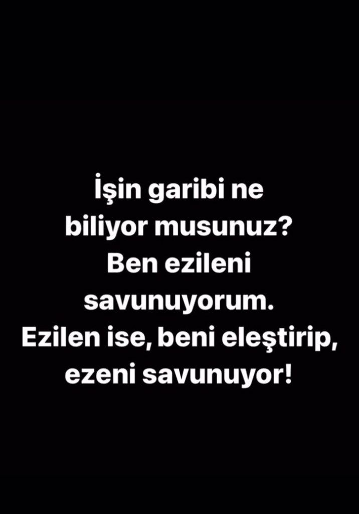 Ve ben yine insan olarak kalmak için senin hakkını savunacağım. Ancak artık kimseye güvenmediğim için sadece yakın çevreme destek olacağım. Her koyun kendi bacağından asılıyor sonuç olarak ;) o yüzden kiraya neden zam yaptın diye sorma whatsapp durumuna Koyduk mu yazan kiracım ;)
