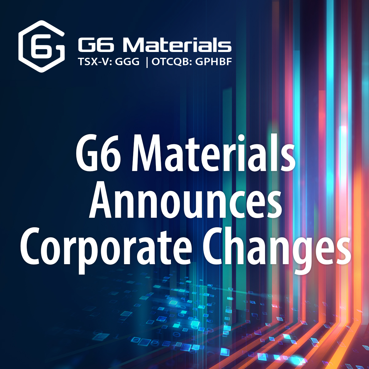 G6 Materials Announces New CFO &amp; COO and Changes to the Board of Directors -- bit.ly/3qj404z -- $GGG.v $GPHBF #TSXV #TSX #news #newsrelease #graphene #update #tech #technology #smallcap #smallcaps #invest #investing #stockmarket #stock #stockstowatch #wallstreet