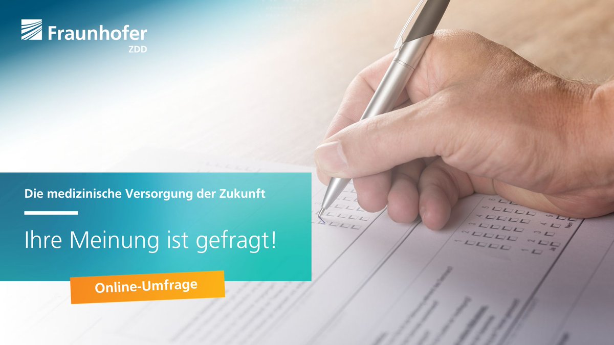 Ihre Meinung ist gefragt! Sie sind Anbieter*in (digital) diagnostischer Lösungen? Dann nehmen Sie an unserer Online-Umfrage zum Thema digitale Gesundheitslösungen teil: s.fhg.de/7yL <a href="/FraunhoferIESE/">Fraunhofer IESE</a> <a href="/FraunhoferIZI/">Fraunhofer IZI</a> <a href="/HealthCapitalBB/">HealthCapital Berlin-Brandenburg</a> @PotsdamScience <a href="/diagnostik_bb/">DiagnostikNet-BB</a>