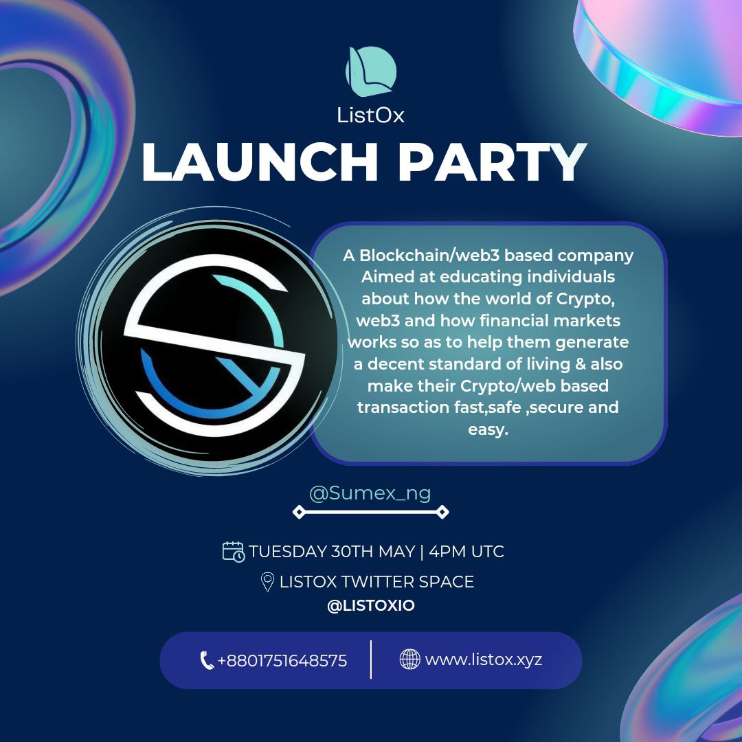 ListOxGlobal_'s tweet photo. Guess what @Sumex_ng be there at ListOx launch Party ๐พ๐
#ListOx #ListOxLaunchParty https://t.co/hKbOE7BGrR
