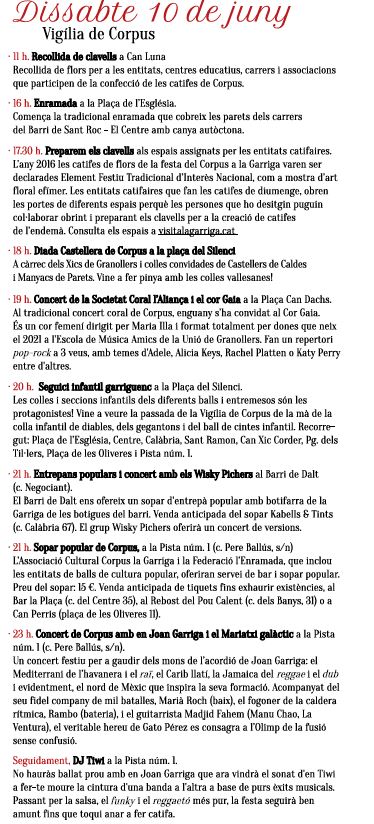 ajlagarriga's tweet photo. @laiona_b Hola Laia. Ara també en tens una notícia al web https://t.co/YmD38WcJCD, pots llegir el que es va publicar al butlletí El Garric i et deixem aquí el programa👇 https://t.co/d2YTS8ihAK