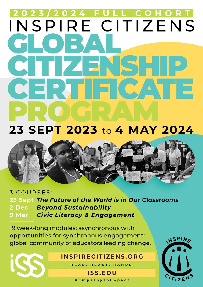 The GCC is a full-year program designed to fuel your creativity &amp; practice as a global citizenship educator. 3 courses (which can be taken independently for a shorter PD experience), cover topics from futures thinking &amp; constellation mindsets to civic readiness &amp; sustainability.
