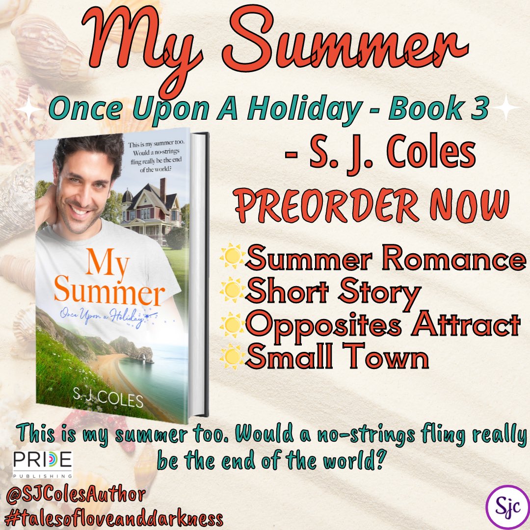 ☀️PREORDER NOW☀️

Book 3 in the Once Upon A Holiday series My Summer is now available to preorder!

books2read.com/u/4NgLVJ

#shortstory #smalltown #christmasromance  #romance #mmromance #romanceauthor 
#writing #loveislove #mmromancebooks #boylove #bl  #mmreaders