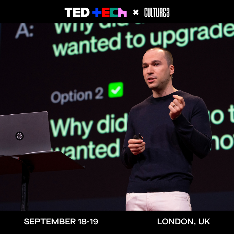 TEDTalks's tweet photo. Discover the limitless potential of art, culture and technology at our upcoming TED Tech at Southbank Centre’s Royal Festival Hall, London.