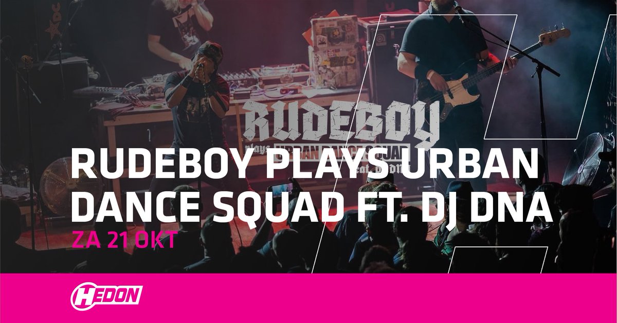 #BEVESTIGD Urban Dance Squad is een van de meest invloedrijke bands die Nederland ooit heeft voortgebracht. Om deze 'legacy' te eren hebben frontman Rudeboy en DJ DNA besloten om het werk van UDS weer live te gaan spelen!

Koop je tickets voor 21 okt via: bit.ly/45BnqBO