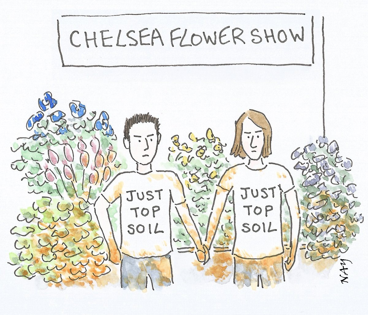Another blooming #ChelseaFlowerShow #cartoon