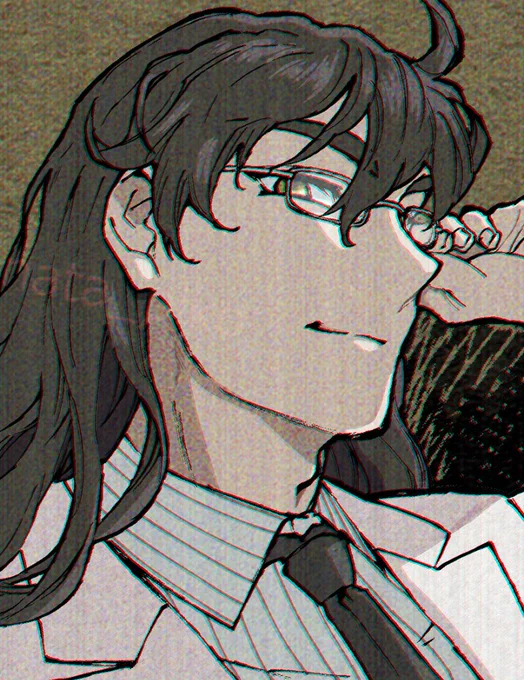 #お宅の目つき悪い男見せてください 目立つ面子の中だとこの辺りかな～?(設定) 朔矢は表情のせいでわかり難い。