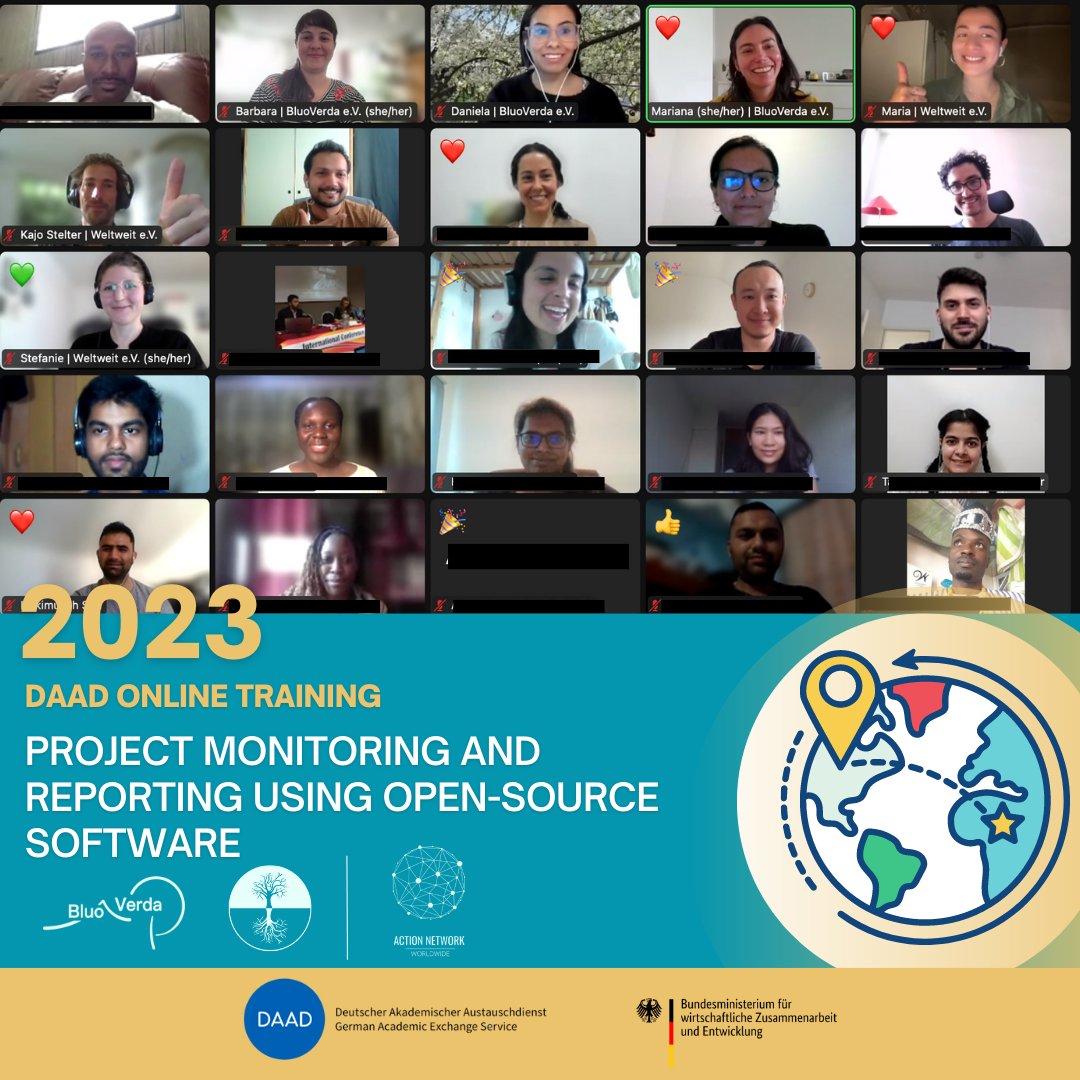 bluoverda's tweet image. 🎉 🥂WELCOME!!!🎉 🥂

This week, 25 participnts started their 5-weeks journey 👩‍💻into learning QGIS and OpenForis #opensourcetools for project monitoring and reporting. Hard work, sweat and hopefully no tears ahead! 💪

This course is jointly organized by BluoVerda  &amp;amp; Welweit