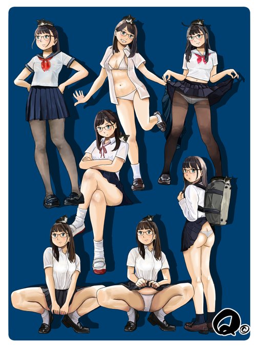 #今月描いた絵を晒そう
制服 