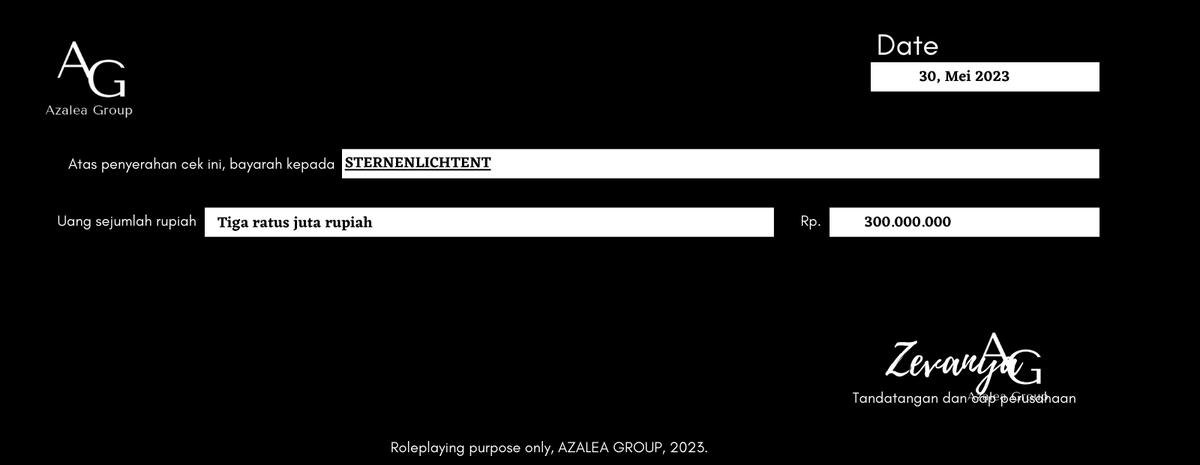 AZALEAGROUP's tweet photo. ️ ️️

️ ️
Pembayaran Talent STERNENLICHTENT The New Beginning, 7 Januari 2023.
cc. @STERNENLICHTENT, @saurjana, @sooyrg.

️ ️️

️ ️ https://t.co/IUEZTKUFZM