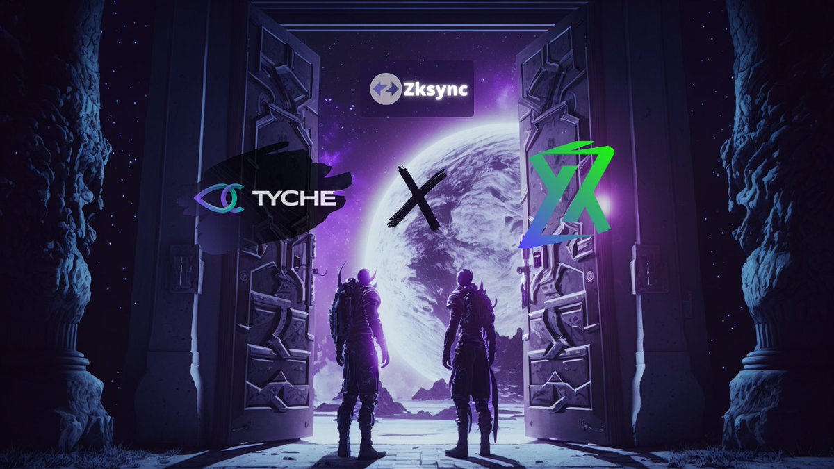 Tyche Protocol (@tychezone) on Twitter photo 🚨New partnership announcement🚨
Tyche 🤝 Zkdx
<a href="/zkDXio/">zkDX | L2 Networks</a> is the first derivatives exchange build on #Zksync
They choose NFT as a way to distribute benefits as we do.
Icing on the cake, A cross-Airdrop is planned for each project, TYCHE NFT holders, you'll get some $ZKDX !🥳 🚨New partnership announcement🚨
Tyche 🤝 Zkdx
<a href="/zkDXio/">zkDX | L2 Networks</a> is the first derivatives exchange build on #Zksync
They choose NFT as a way to distribute benefits as we do.
Icing on the cake, A cross-Airdrop is planned for each project, TYCHE NFT holders, you'll get some $ZKDX !🥳