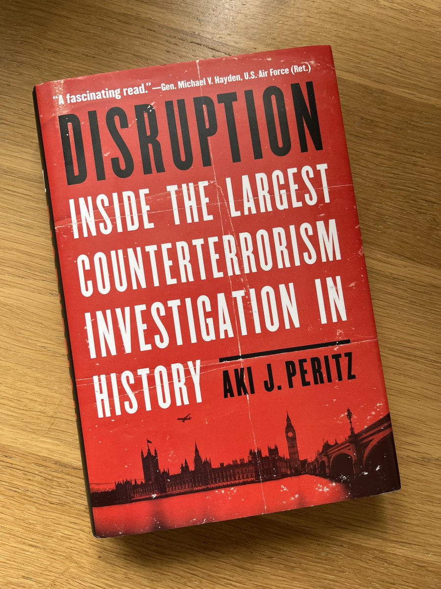 During the Bank Holiday weekend I finally got round to reading <a href="/AkiPeritz/">Aki Peritz</a>’s superb book about the foiled liquid bomb plot. A must-read for all CT practitioners. #Prevent