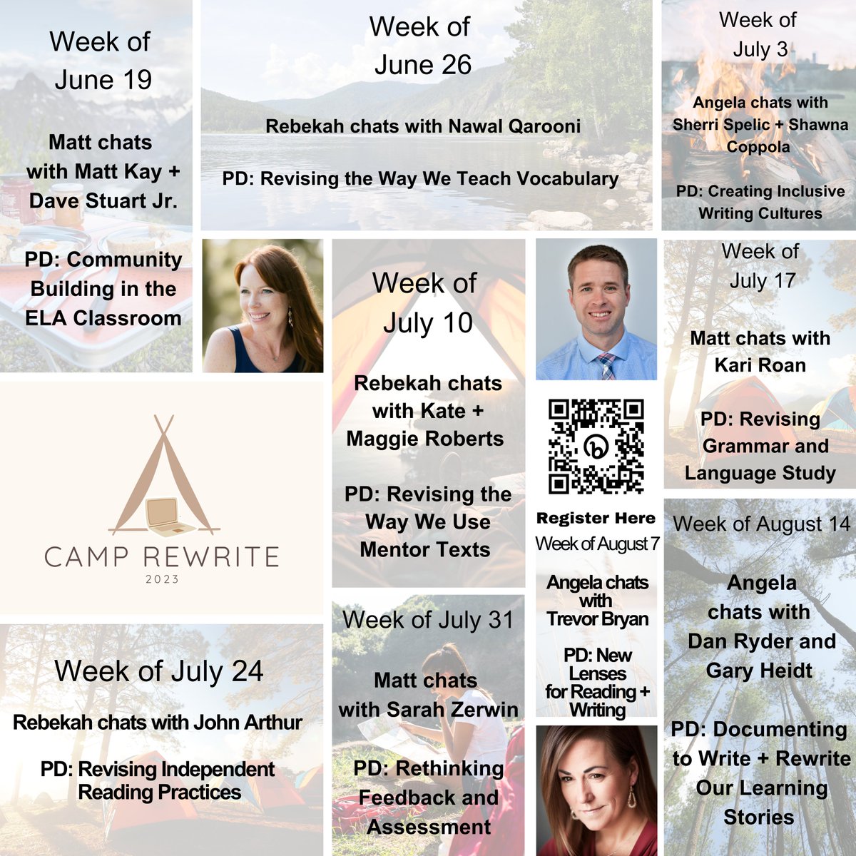 Friday, June 1 is your LAST DAY to register for Camp Rewrite this summer! Join hundreds of your closest ELA-teacher virtual friends for refreshing, honest learning to launch us into the next school year! @AngelaStockman @a2matthew camprewrite.substack.com/p/camp-rewrite…