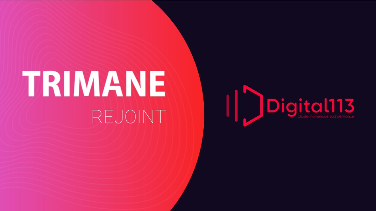 🎉 TRIMANE Sud-Ouest est ravi de rejoindre le cluster <a href="/Digital113_/">Digital 113</a> !
Rejoindre cette association nous permettra de rencontrer des professionnels du même secteur, d'échanger et de réfléchir ensemble aux défis de demain en termes d'#innovation 🧠

#Collaboration #Numerique