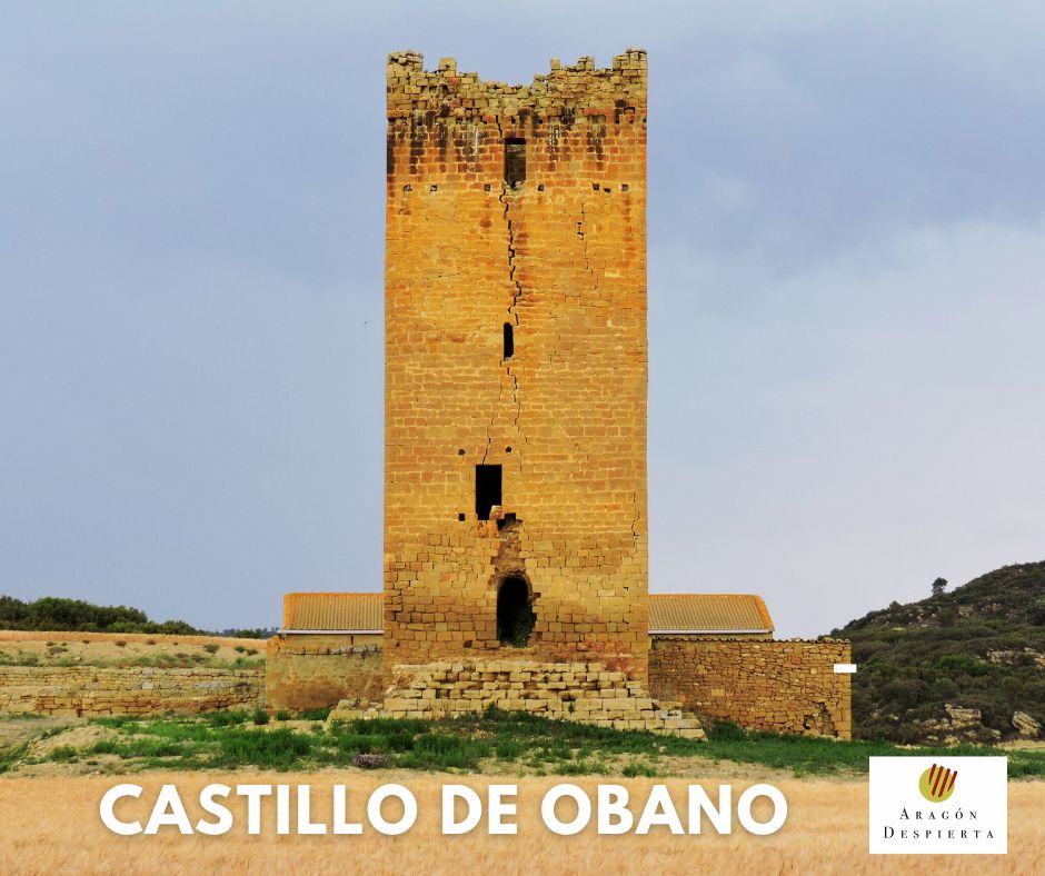 AragonDespierta's tweet photo. 🙂🙂 Nuestro viaje por #Aragón nos lleva hoy al término municipal de Luna (#CincoVillas), provincia de #Zaragoza, donde visitamos el castillo de #Obano, con su imponente torre. Este enclave fue construido en la segunda mitad del siglo XI, reinando Sancho Ramirez. https://t.co/5ip88cAGvM