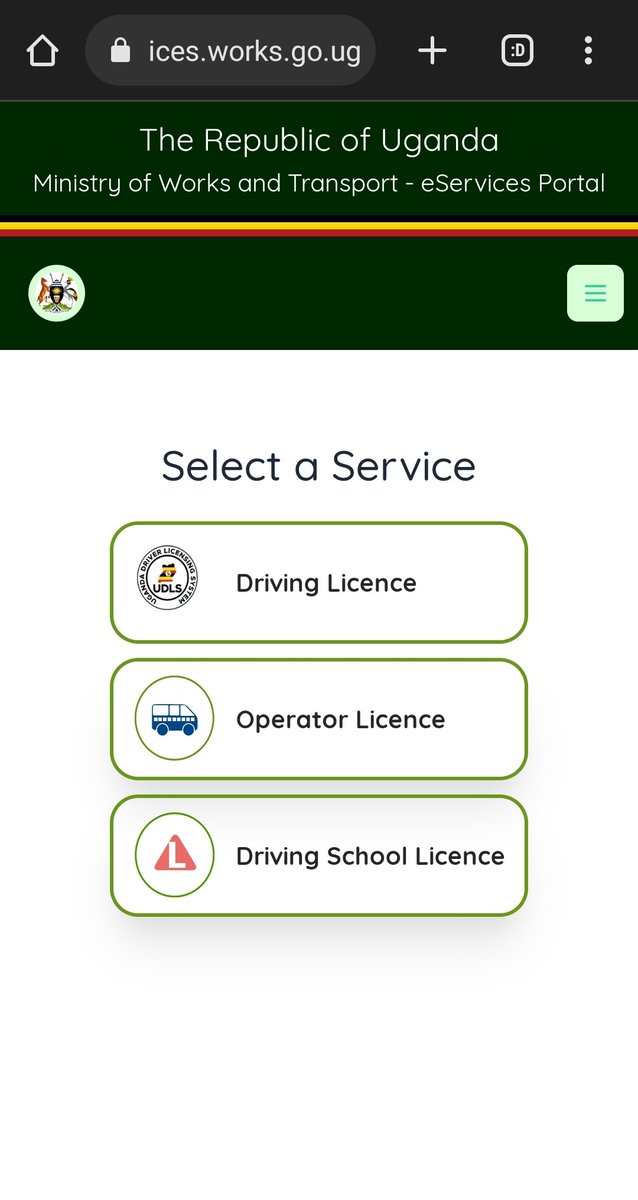 Effective today,30th May, all Payment &amp; Assessments for all services under the Department of Transport Regulation &amp; Safety including; Driving Licences, Vehicle Operator Licences (PSV, PMO etc) &amp;Driving Schools Licences will only be accessed on services.works.go.ug(E-Services)