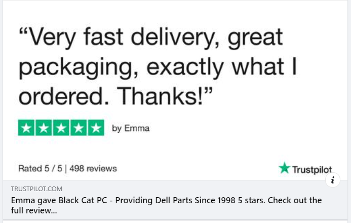 Blackcatpc's tweet photo. Thank you for taking the time to leave us a great review Emma
#dellpartners #delltechnologies #delltechforum #Dell #delltechpartners #delllaptops #blackcatpc #reviews #Trustpilot #trustpilotreviews #trustpilotreviews #smallbiz #smallbusinessowneruk https://t.co/QVj9eNWVvN https://t.co/gKY1VwIYzB