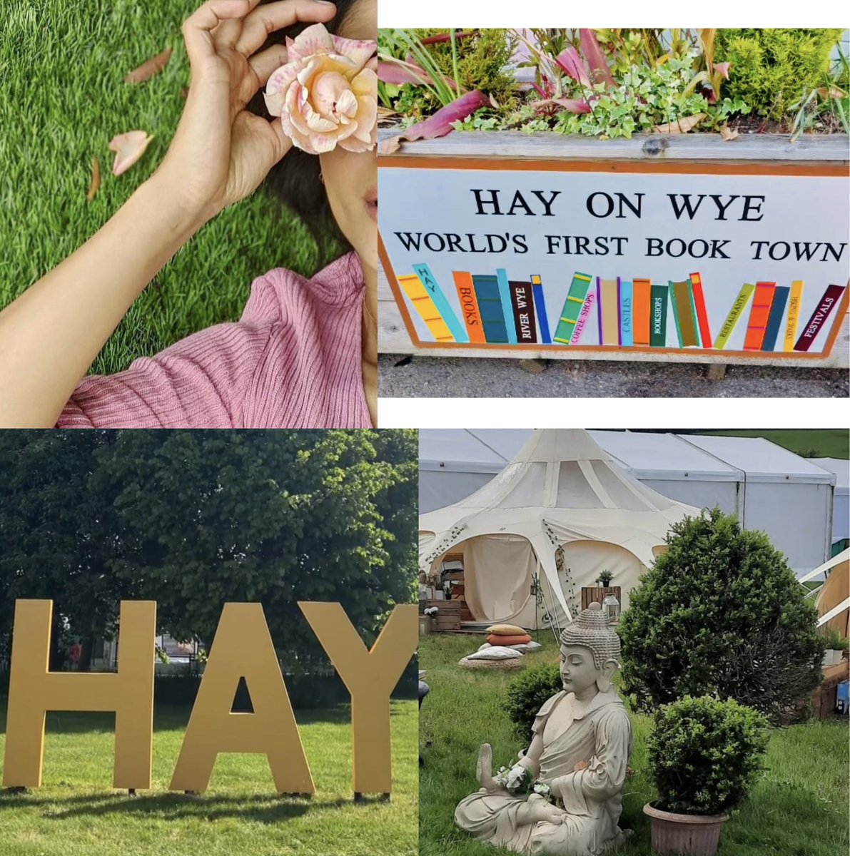 Prolonging the bank holiday weekend at the #HayFestival2023. The annual literature festival held in Hay-on-Wye, (Wales). One of the world’s biggest & best literary festivals, bringing together the world’s great writers, poets, philosophers, historians, scientists, & musicians.