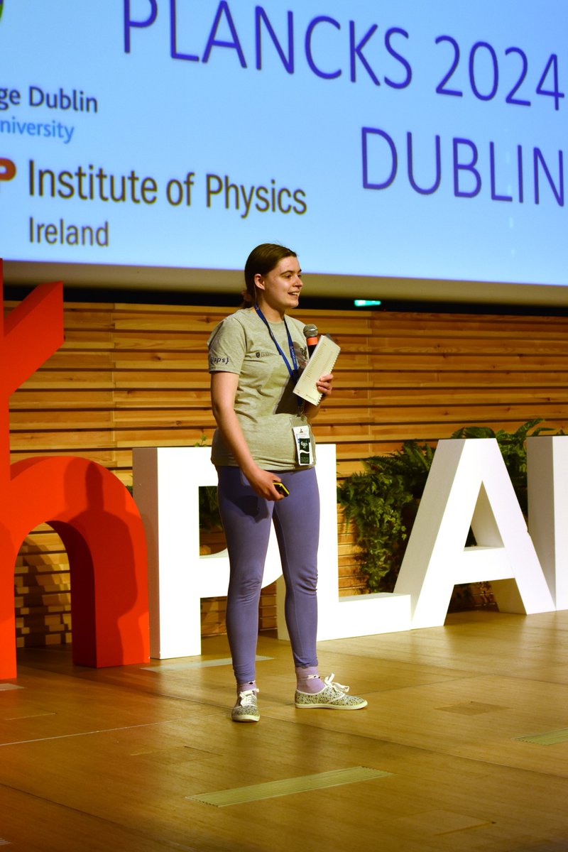 I really enjoyed attending the Finals of PLANCKS @IAPS_physics  in Milan this month, meeting lots of physics students as well as announcing that next year's Finals will be held in Dublin, hosted by @PLANCKS_UK_IRE @IOP_Ireland .
#plancks23 @SurreyMathsPhys