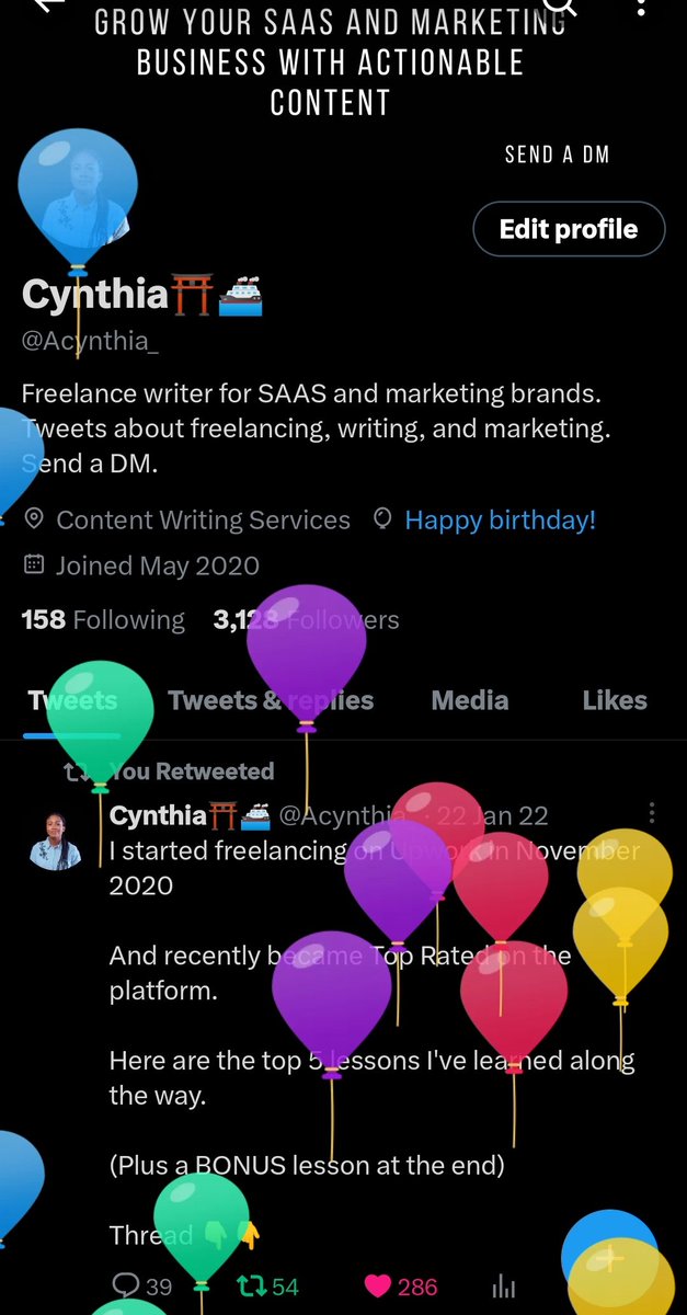 RxCynthia_'s tweet image. Today is my birthday.

To celebrate, I'll be giving out my 0-1,000 followers guide worth $19 out for FREE.

Tag a friend and turn on your notifications.

Happy birthday to me 🥳🥳🥳🥳