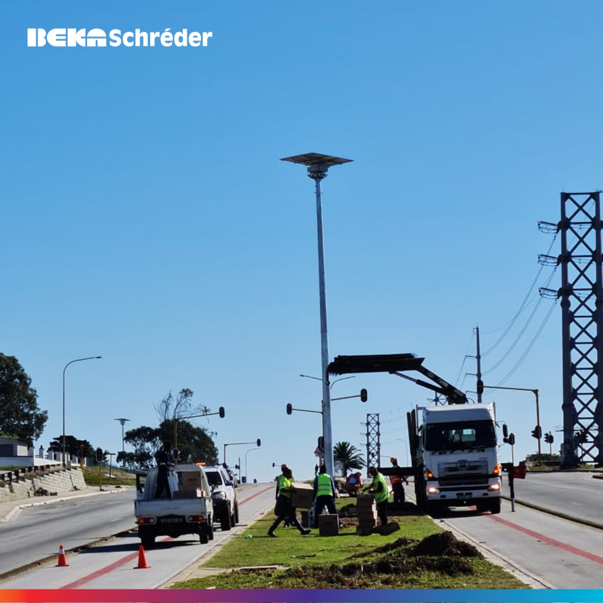 BEKASchreder's tweet image. We did a site visit in P.E. to oversee #SOLARFLOOD #LEDlighting installed on #highmasts on Stanford Road in Nelson Mandela Bay Metro. We are proudly associated with Mandela Bay Electrical in this project. View SOLARFLOOD: za.schreder.com/en/products/so…… #sustainability #solarlight