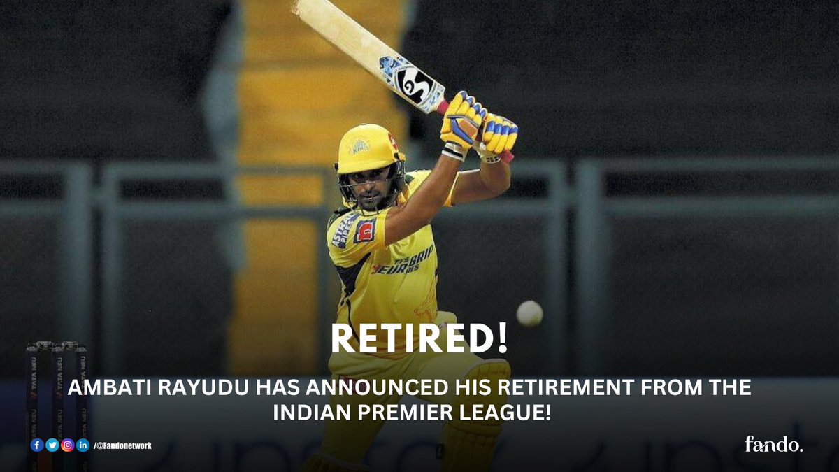 Will definitely miss you💛🥺
.
.
.
#ipl #ipl2023 #iplupdates #tataipl #ambatirayudu #raydu #atr #yellove💛 #cskvsgt #gtvscsk #gt #csk #chennaisuperkings #GujaratTitans #Champion #Dhoni #Jadeja #Raydu #Rahane #Convey #Gaikawad #CSK