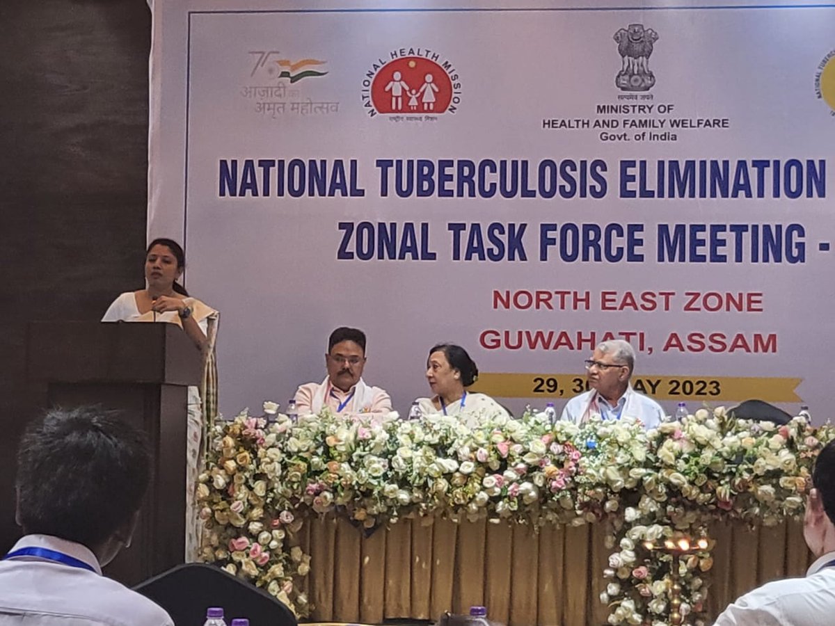 TbDivision's tweet photo. A session on policy updates in NTEP was taken by Dr. Ravinder Kumar, TB Specialist, CTD in the Zonal Task Force of North East Zone for Medical Colleges, organised at Guwahati on 29th-30th May, 2023. @MoHFW_INDIA @docchest98 #TBMuktBharat #TBHaregaDeshJeetega #EndTB https://t.co/smJRpCbAhq