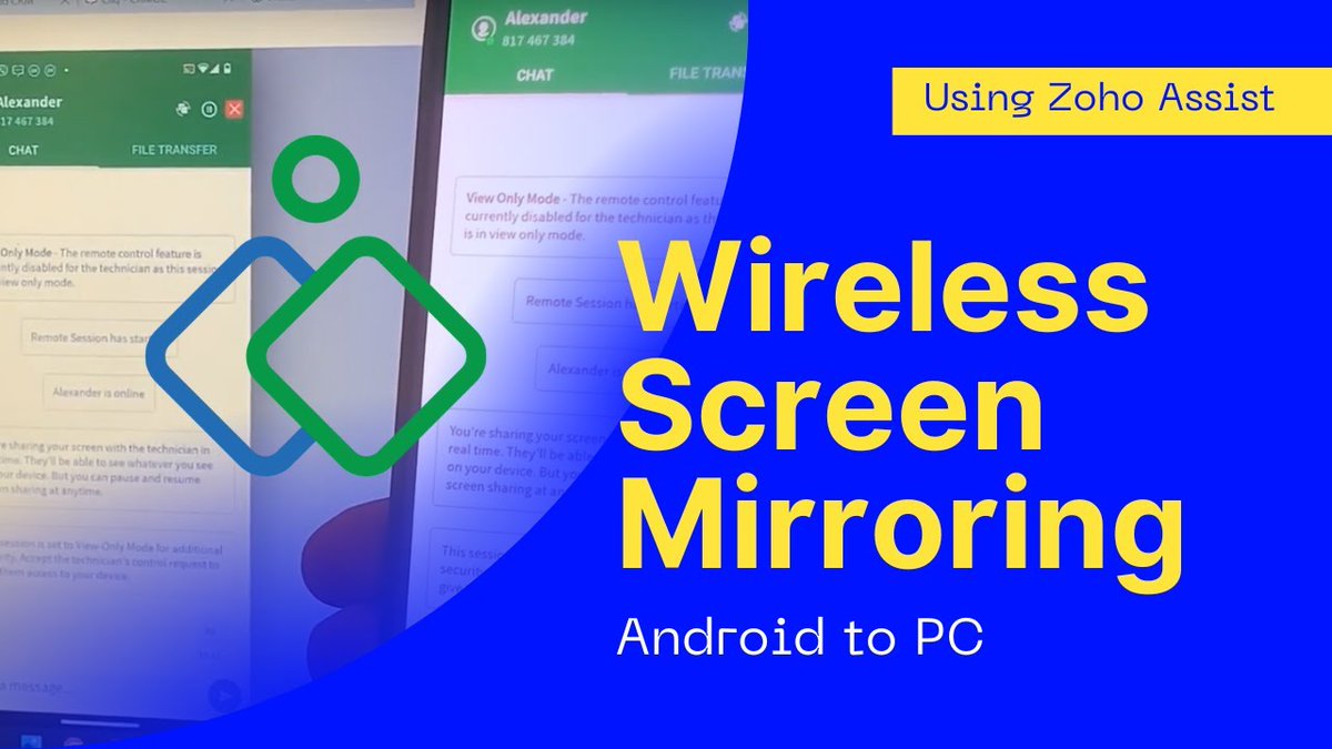 oz_crm's tweet image. Wireless Screen Mirroring of Android Device to PC with Zoho Assist: tutorial
Learn how to effortlessly mirror your Android device screen to your PC in this step-by-step video guide here: youtu.be/iinXOlcyavE

#zoho #zohoassist #zohotutorial #zohotips #remotecontrol