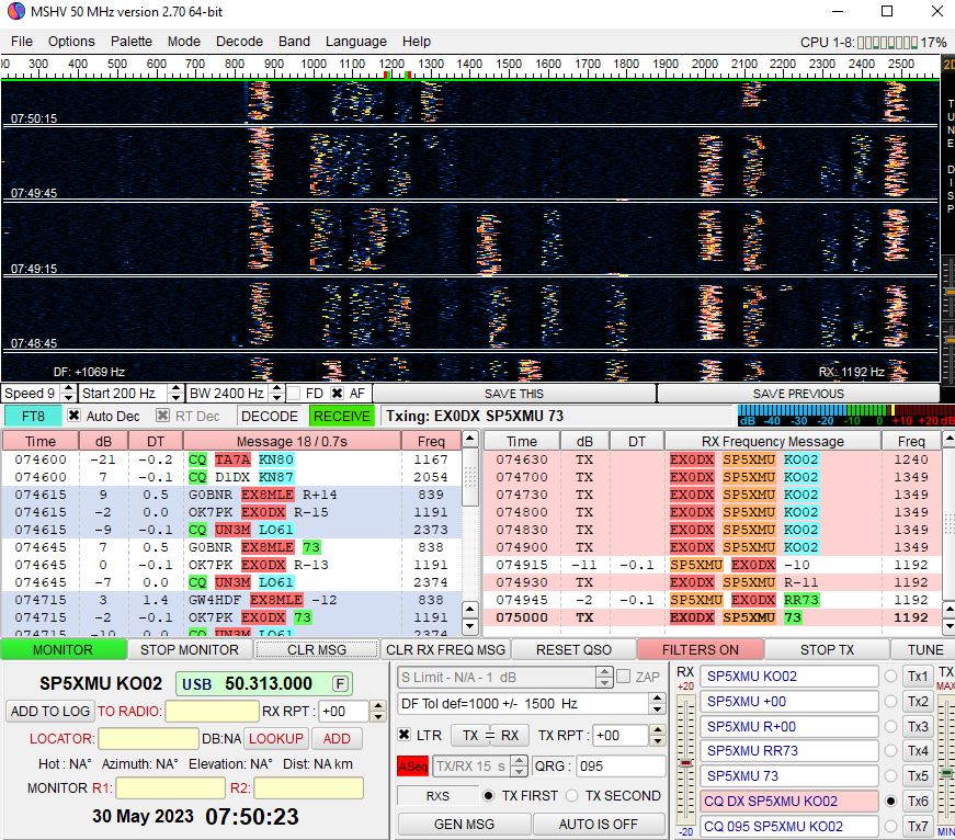 @hb9dur #ex0dx🇰🇬 tnx nice ! #qso #50MHz MN72fu 4047km 📏🌏@uksmg @Six_Addict #dx #vhfdx @SixMeterFunCLUB @ZL6mGroup #DX6M @DX_World @DXInformation @dxzone @hamlifejp @SP3RNZ @sp4k @sp_vhf_c @Icom_UK