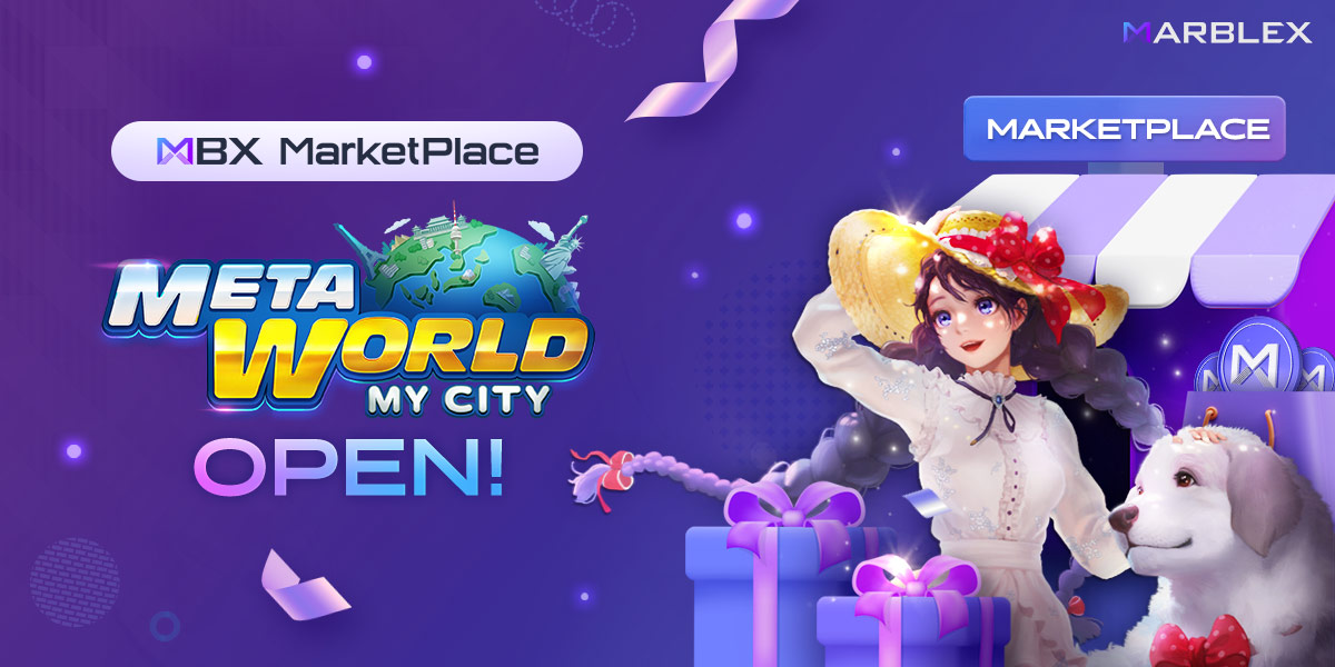 📢 Meta World: My City NFT is here at MBX Marketplace!
Trade SPECIAL items from Meta World now!🔥🔥
📆 Marketplace Open: 2023.05.30, 17:00 (UTC+9)
Join our community events for rewards - in-game items & Marblerships!🎁🎁

👉ntiny.link/_ntjd

#NFT #Crypto #Web3