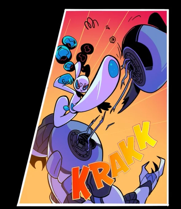 some of my favourite panels so far  (also ft the sound effects  ZAPP, KRAKK and BZZT)