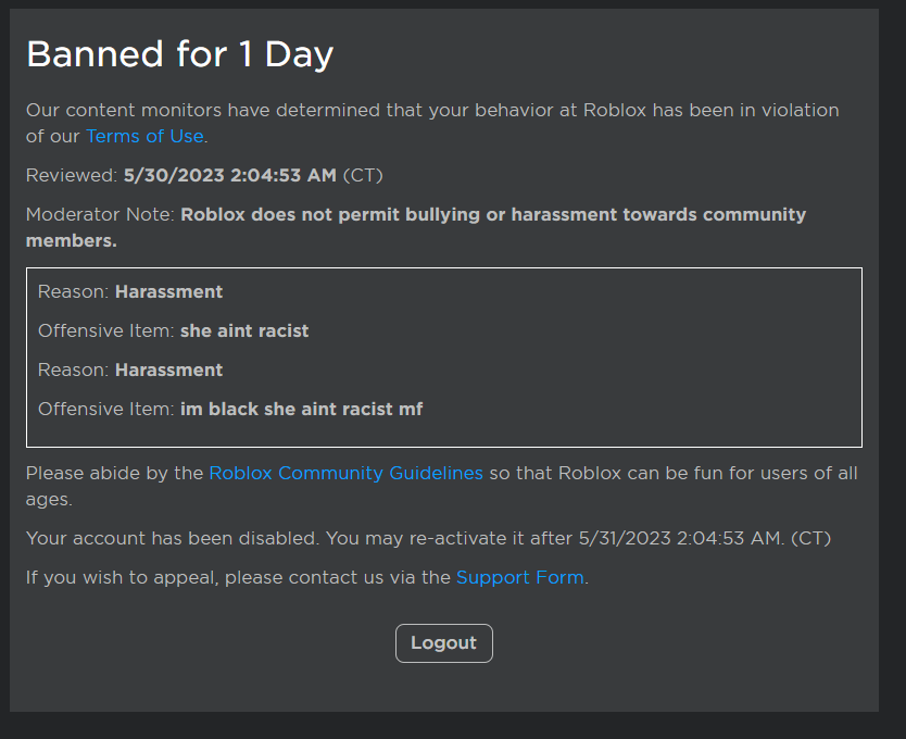turtzling's tweet photo. hey @Roblox why are you racist??? https://t.co/gyX7lHfCYF