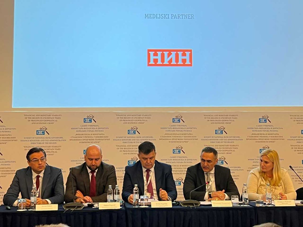 Министар финансија и трезора БИХ др Зоран Тегелтија говори данас на Самиту министара финансија региона у Бечићима  о економским мјерама у условима продужене геополитичке неизвјесности.