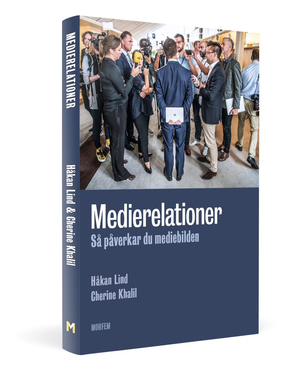 Om en vecka kommer min och <a href="/hakanlind/">Håkan Lind</a> bok Medierelationer - så påverkar du mediebilden ut i bokhandeln. Går att förbeställa till lanseringspris innan dess. 

morfem.se/medierelatione…