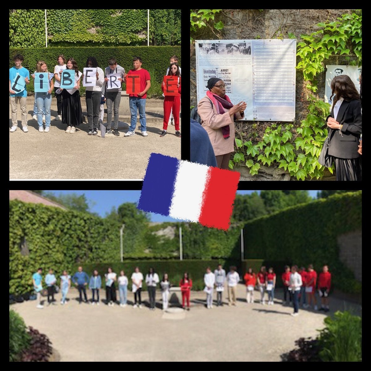 CollegeLongueau's tweet photo. Dans le cadre du projet #MémoireetCitoyenneté (#conseildépartemental80), les 3e Veil ont découvert l’histoire des fusillés de la Citadelle d’Amiens et mené un temps de commémoration à l’occasion de la #JournéeNationaledelaRésistance, vendredi 26 mai. Un bel engagement citoyen ! https://t.co/3x5bxJCukN