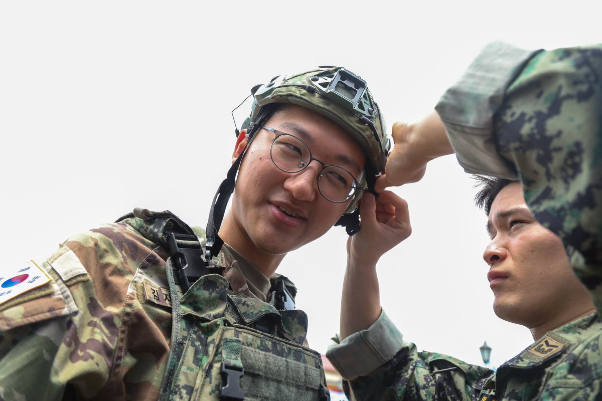 EighthArmyKorea's tweet photo. The 73rd KATUSA Friendship Week kicked off today with an opening ceremony &amp; cultural exchange at @USAGHumphreys. This week, we’ll celebrate our Korean Augmentation to the @USArmy Soldiers with cultural events, a film fest, K-pop concert, golf scramble and sports competitions! https://t.co/1oYg11uSl1